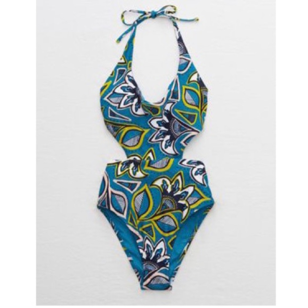 Aerie Cutout One Piece Swimsuit - Med-Long - NWT